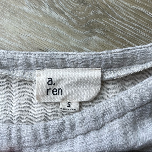 Tan Drawstring Cropped Top - Picture 3 of 4